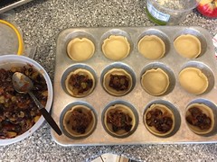filling the pies